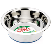 Classic Stainless Steel Non Slip Dog Bowl 215mm