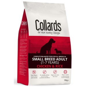Collards Chicken & Rice Small Breed Adult Dog Food 10kg x 2