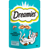 Dreamies Saver Packs Cat Treats 60g Salmon x 8