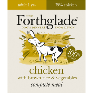 Forthglade Complete Chicken & Rice Adult Dog Food 395g x 18