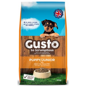 Gusto Complete Puppy & Junior Dog Food 12kg
