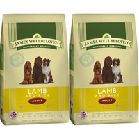 James Wellbeloved Lamb & Rice Adult Dog Food 15kg x 2