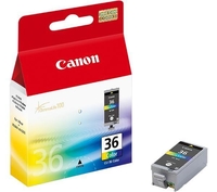 Original Canon CLI-36 Colour Ink Cartridge Twin Pack